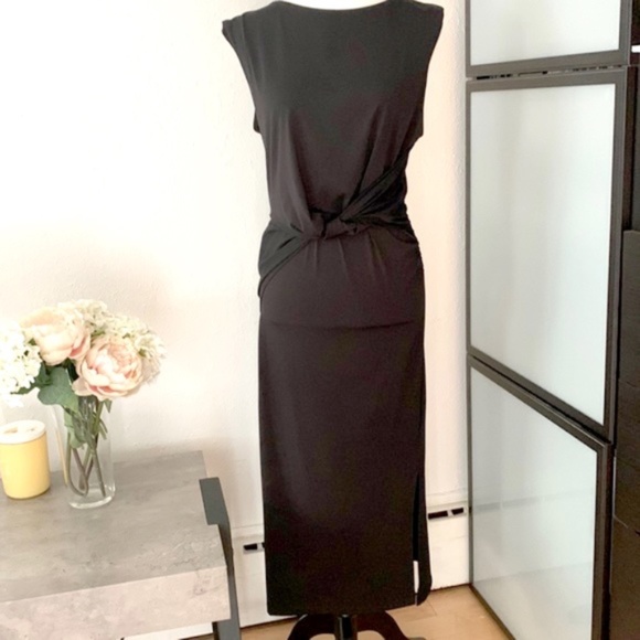 Halston Dress with Slit on Side - Picture 3 of 7